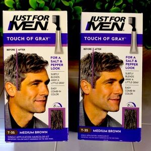 Touch of Gray Hair Color - Medium Brown Set of 2